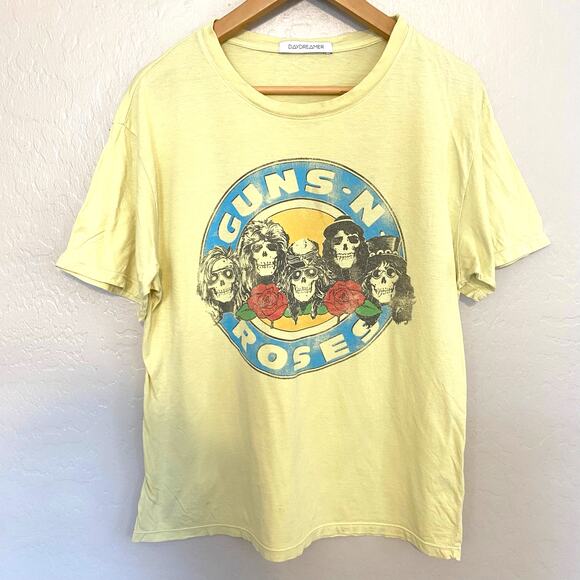 Daydreamer Guns n Roses Welcome to the Jungle T-Shirt Womens Size Medium Anthro - Picture 1 of 6